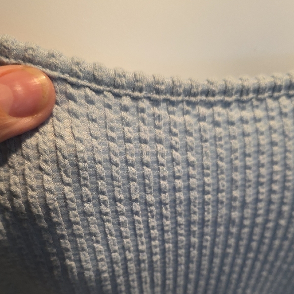 Caution To The Wind Light Blue Textured Midi Dress - Picture 2 of 5